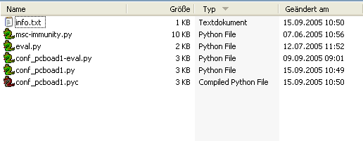 Historical run folder (before immunity run)